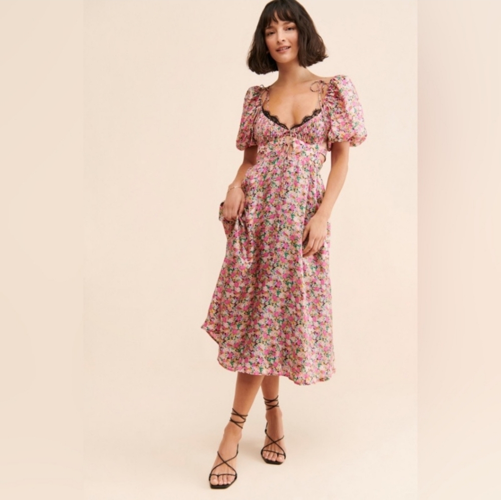 🍋For Love & Lemons Isadora Midi Dress - Picture 15 of 16